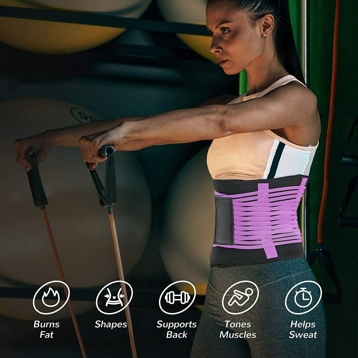 Sauna Taille Waist Trainer Fitnessgordel Vrouwen Afslanken Verstelbare Zweetgordel Sport Trimmer Tailleverkleiner Fitnessgordel voor Vetverbranding