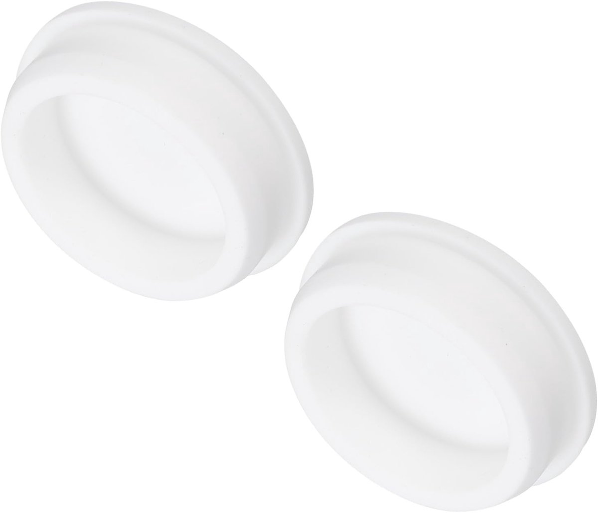 Siliconen stop, hoge temperatuur, T-vorm, 51 mm, rubber, voor poedercoating, galvanisatie, waterdicht, wit, 2 stuks (OD 57 mm)