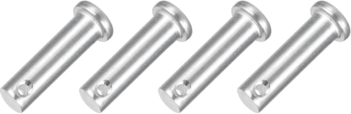 4 stuks M10 X 35 mm één gat vorkbouten 304 roestvrij staal platte kop vorkbouten Hitch pin voor trailer latch monteurreparatie meubelmontage industriële apparatuur