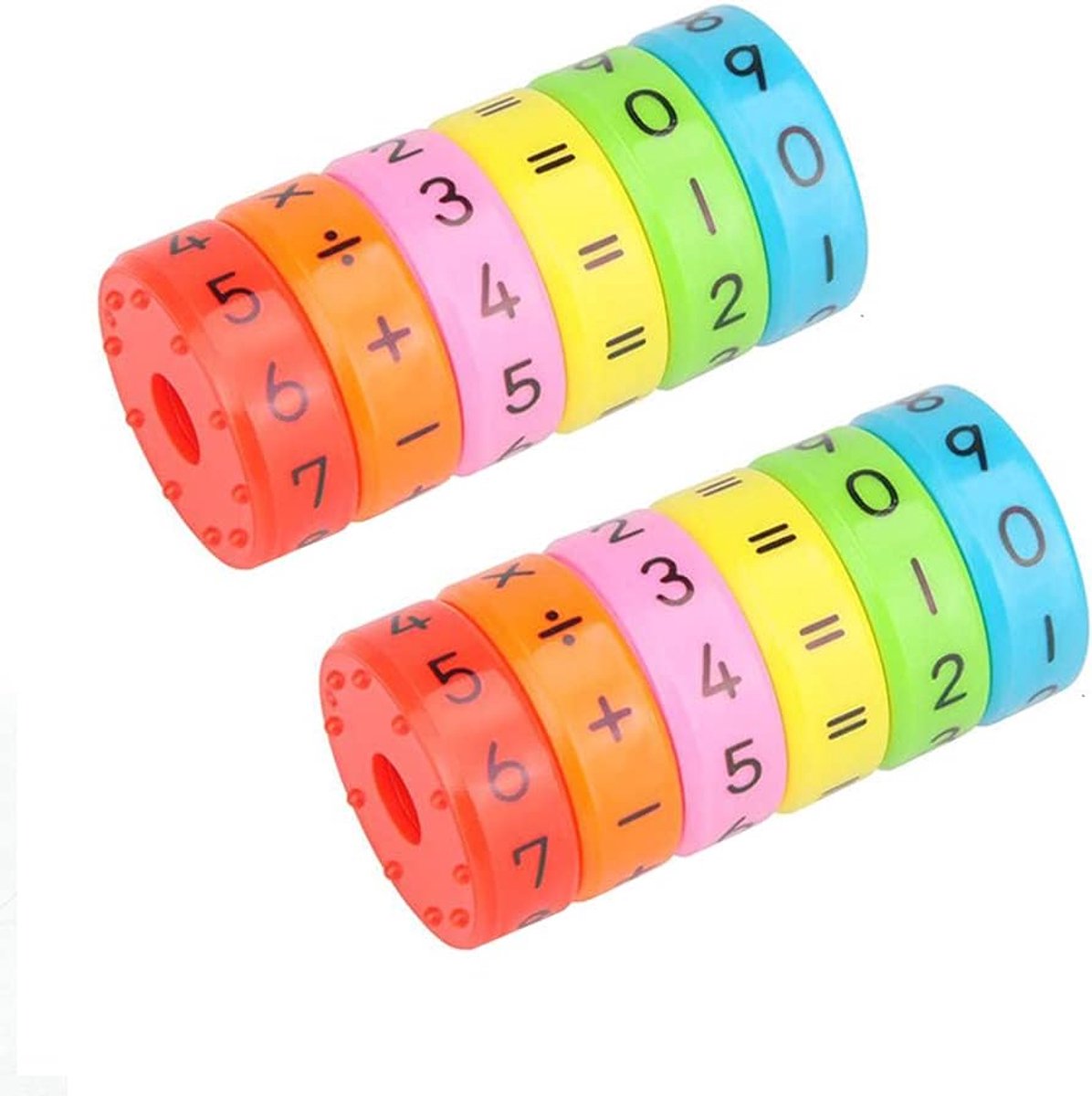 2-delige magnetische rekenleermiddelen Wiskundespellen Wiskundebronnen Kinderen cijferspellen Cijferblokken magneet speelgoed voor kinderen Kindergeschenken