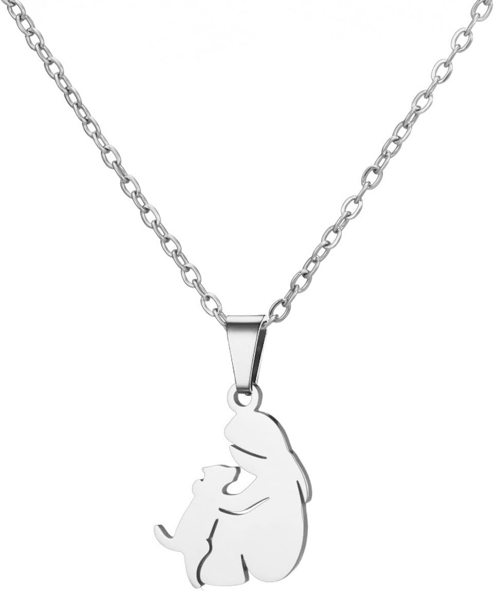 Puppy Huisdier Hond Liefhebbers Ketting Hanger RVS Dieren Sieraad voor Vrouwen Statement Accessoires Cadeaus