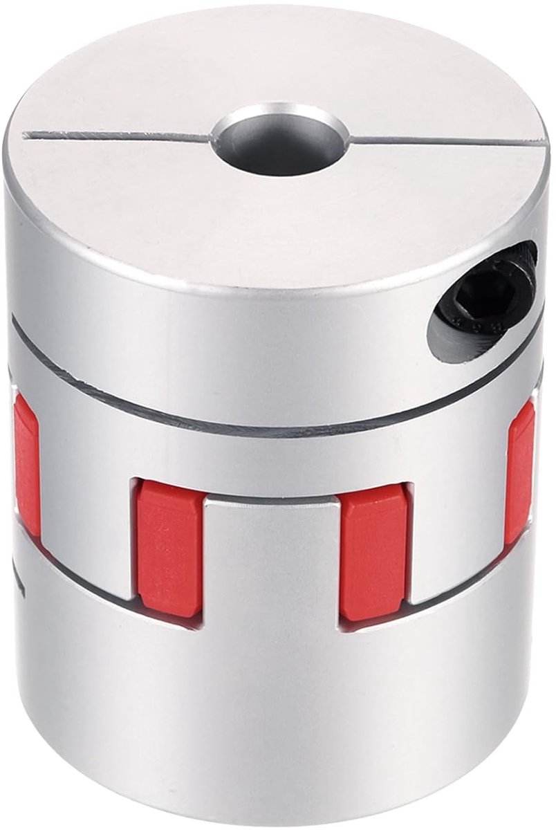 Flexibele askoppeling, 9 mm tot 20 mm, aluminium pruimkoppeling, L50 x D 40 mm, klauwkoppeling, spin, golfconnector voor 3D-printer, doe-het-zelf CNC-machine, stappenmotor