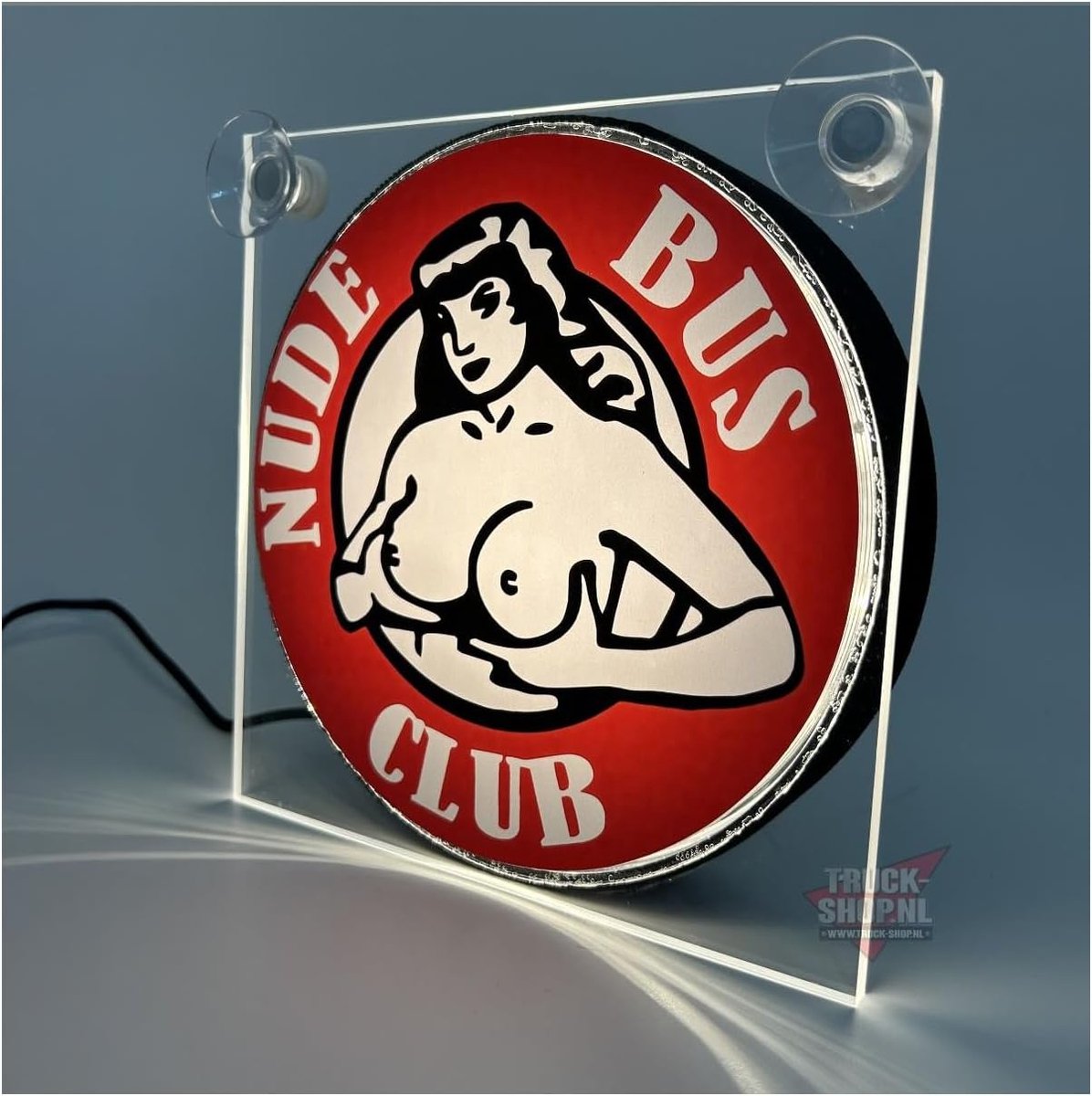 LED lichtbox 17 x 17 cm - met zuignappen - USB-aansluiting - ideaal voor in de auto - SnelShoppen