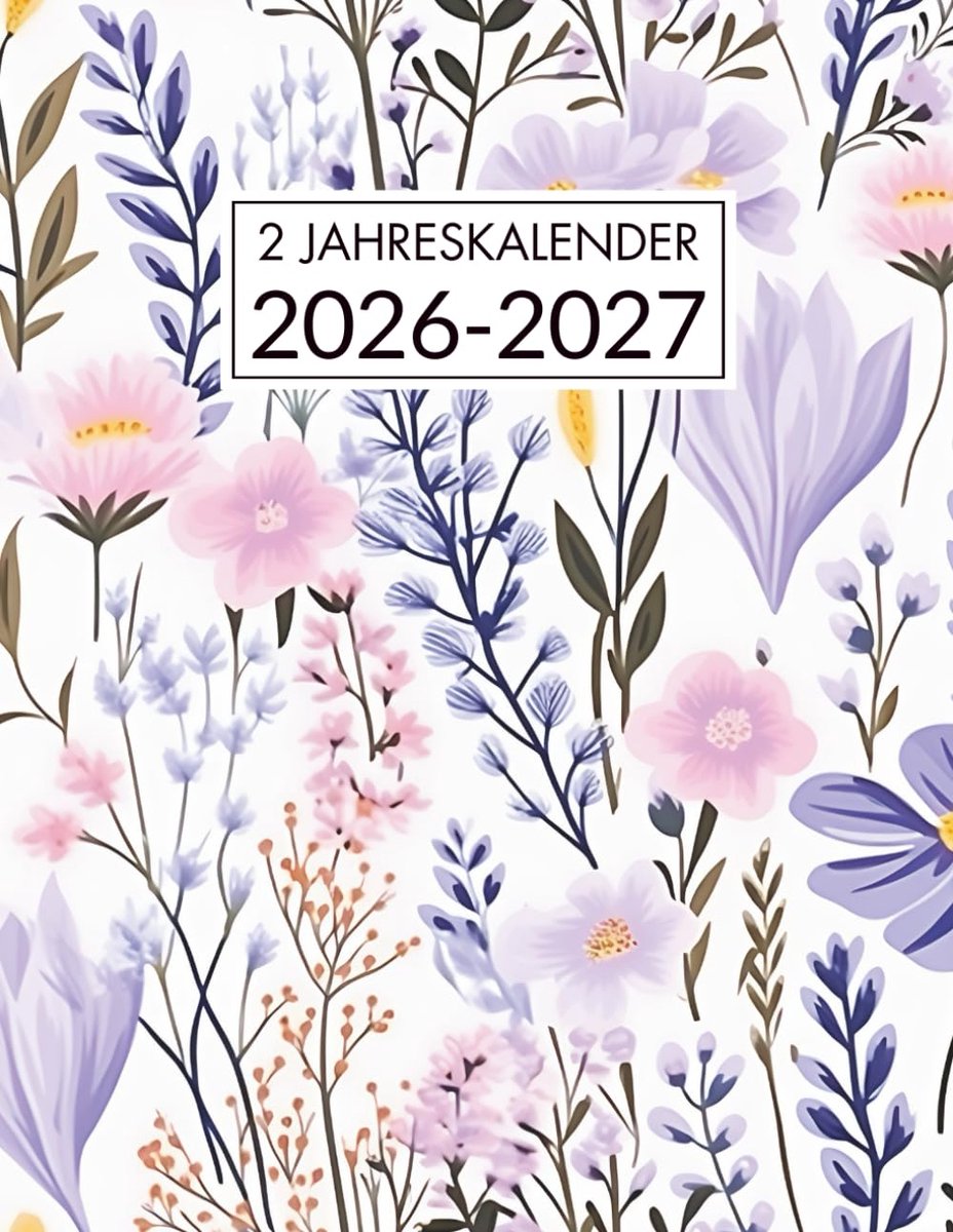 Jaarlijks kalender 2026-2027 - A4 formaat - 1 maand op 2 pagina's - Perfect voor organisatie - ShopVlot