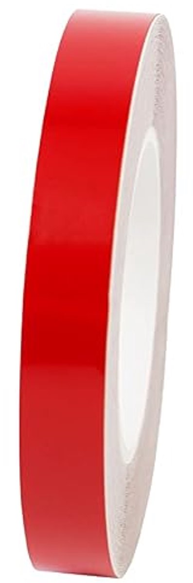 SnelShoppen - Decoratieve Strips 10 Meter voor Auto, Motor, Boot, Creatief Versieren, Zelfklevende Striping, Rode Glanzende Zijstrips, Hoogwaardige De