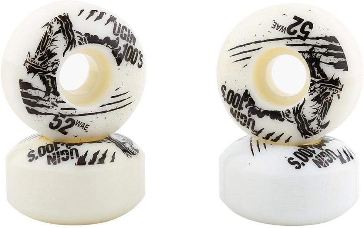 Skateboardwielen 52mm x 30mm - PU materiaal - stevige en duurzame wielen - geschikt voor ruw terrein - ShopVlot