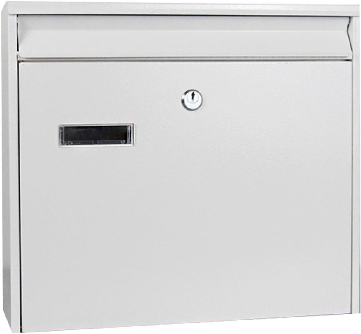 Afsluitbare Brievenbus - Brievenbus Buiten - Post Ontvangen - Grote Capaciteit - 36x32x10cm - Wit