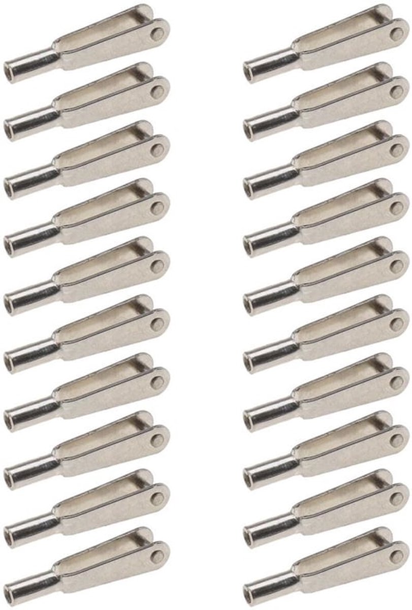 20 stuks mini-snaplinks M2 draadclips zelfvergrendelende metalen klemmen bevestigingsvleugels voor op afstand bestuurbare modelvliegtuigen elektrische vliegtuigen