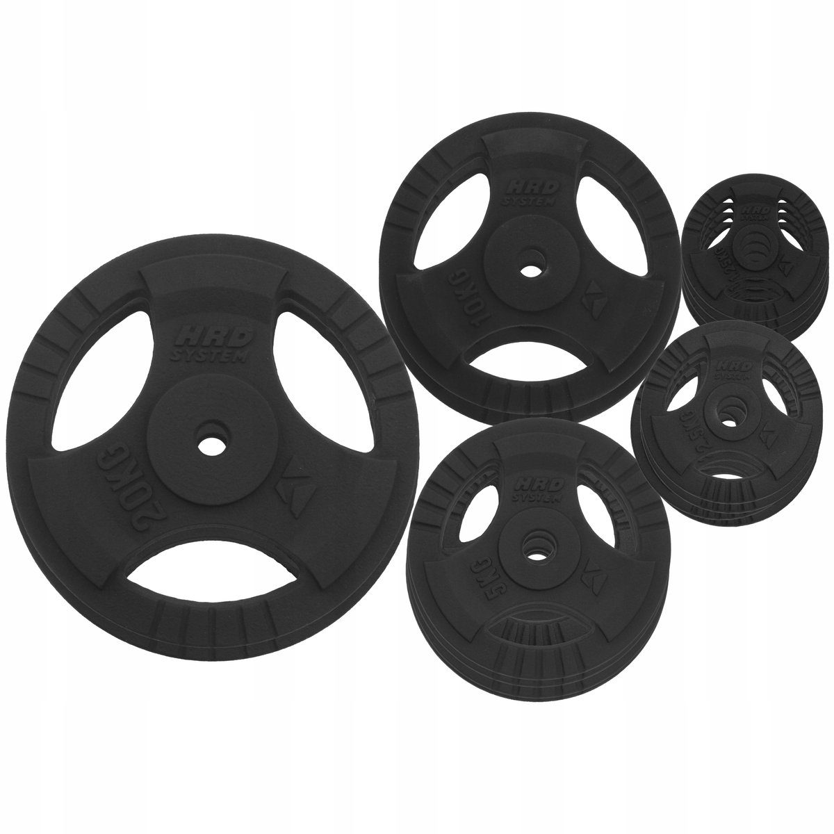 Merkloos Markless IJzeren Halterset 95kg - Tri-Grip Ontwerp
