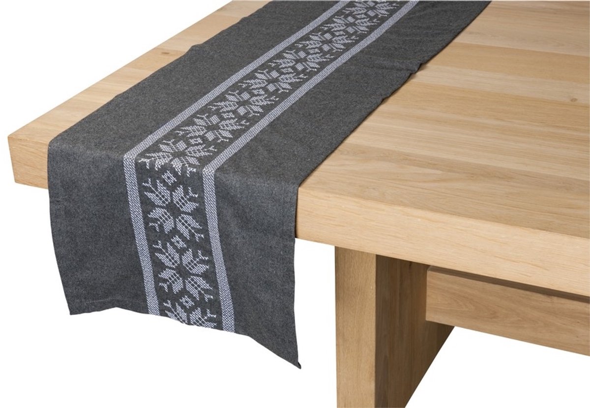 Jutland Tafelloper donker grijs 42x220cm
