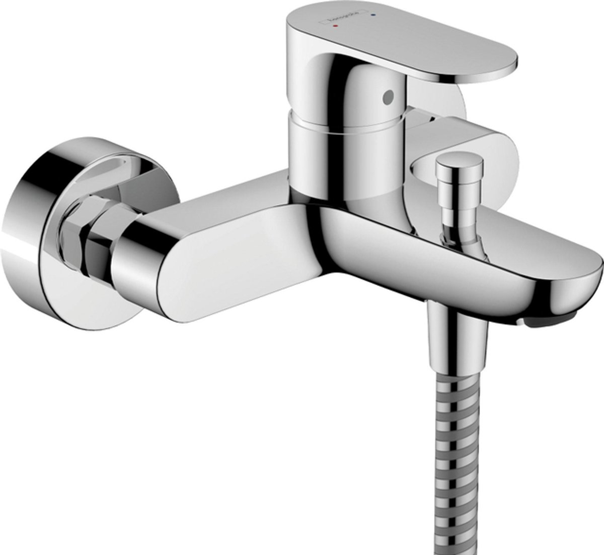 Hansgrohe Rebris s Eengreeps badmengkraan - opbouw - met 2 flow rates - hoogglans chroom