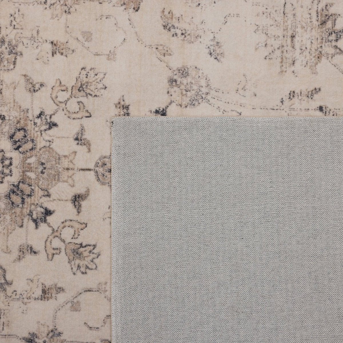 Wasbaar Vintage Vloerkleed Beige/grijs Duux 200x290cm Mrcarpet