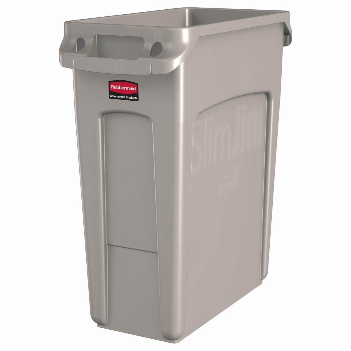 SnelShoppen - Geventileerde Vuilnisbak 60 Liter - Beige Kunststof Afvalbak voor Tuin, Keuken, Camping en Feesten - Duurzaam en Hygiënisch