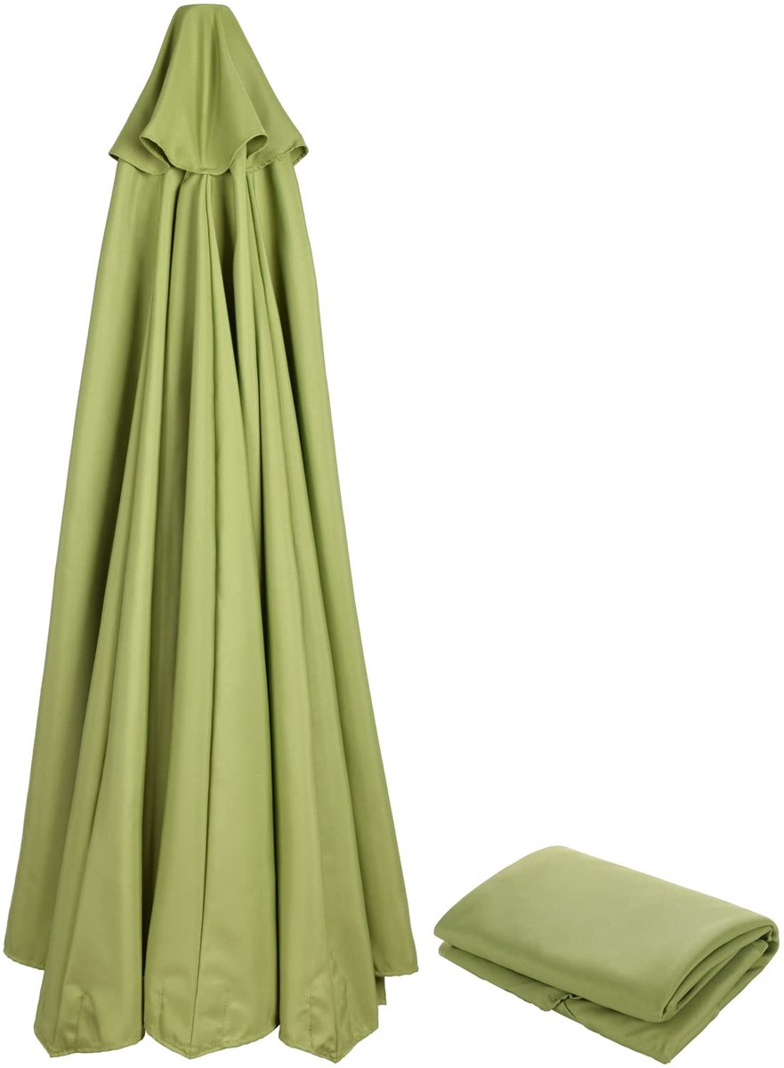 Dailygoods- Terrassenparaplu 300 cm - Vervangende Luifel - Waterdicht Polyester - 6 Ribben - Zonneluifel - Ademend Materiaal - Parasoldoek