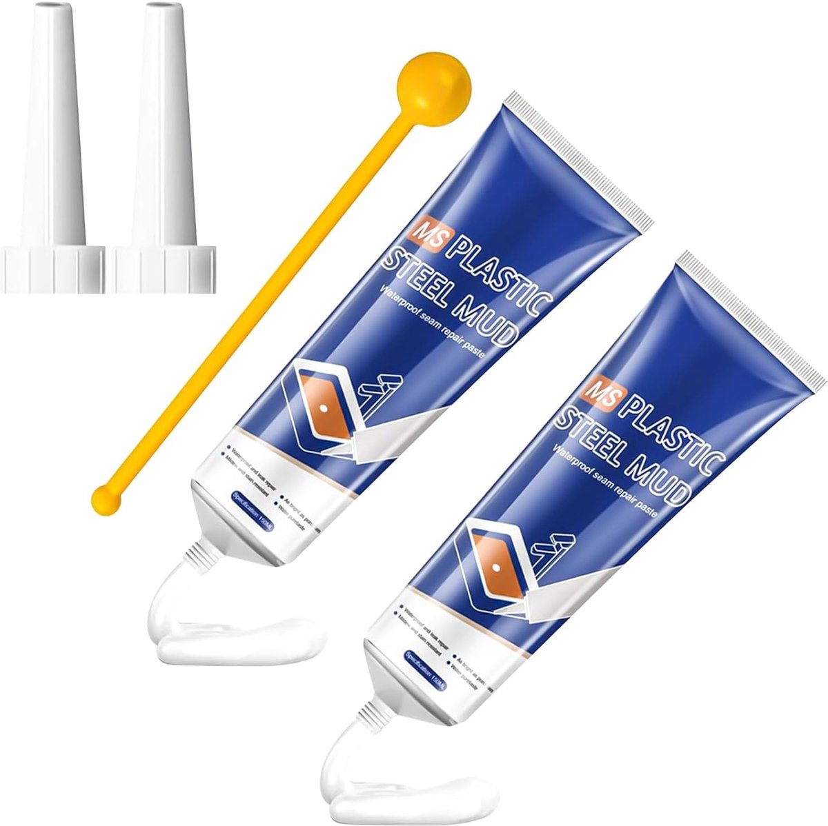 SnelShoppen - Waterproof Silicone Adhesive Set van 5 - Sanitair Silicone voor Keuken en Badkamer - Wit - Voor Sealing en Filling Joints - Hoge Kwalite