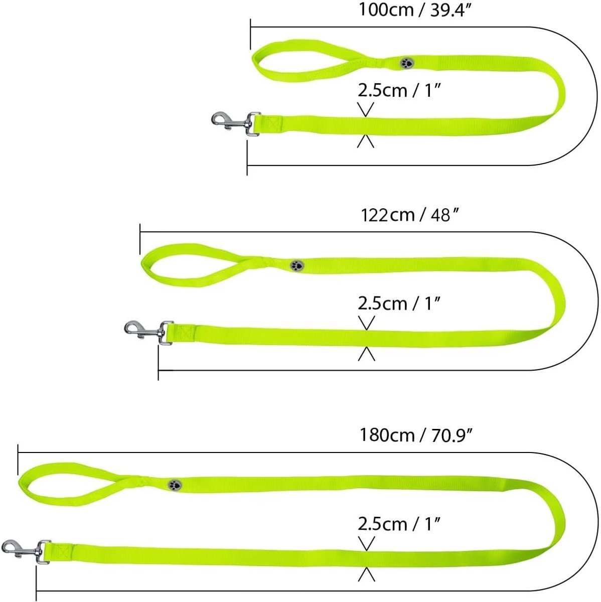 SnelShoppen - Padded Handle Hondenriem - Groen - 122 cm - Comfortabele Dog Leash met stevige clip - Ideaal voor Wandelen, Training en Activiteiten Bui