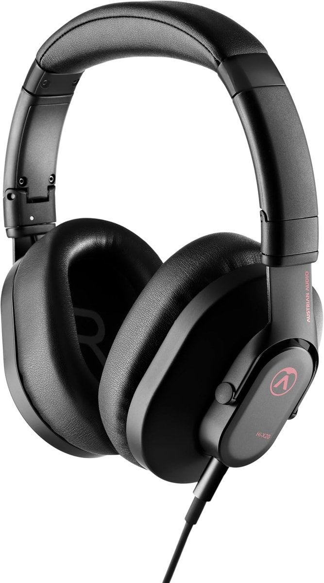 SnelShoppen - Over-Ear Hoofdtelefoon met Kabel, Professionele Geluidservaring, Hi-X Drivers, Geheugenfoam Oorkussens, Vouwbaar, Zwart