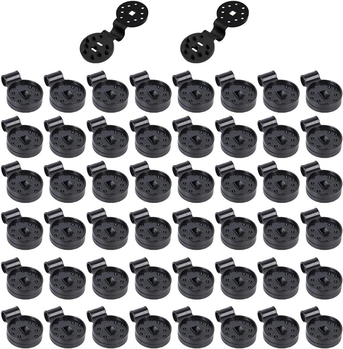 SnelShoppen - 50 Stuks Windbestendige Tent Clips, Schaduwdoek Klemmen, Geschikt voor Tenten, Zonneschermen, Tuin, Groentetuin, PP Materiaal, 10x3.8cm,