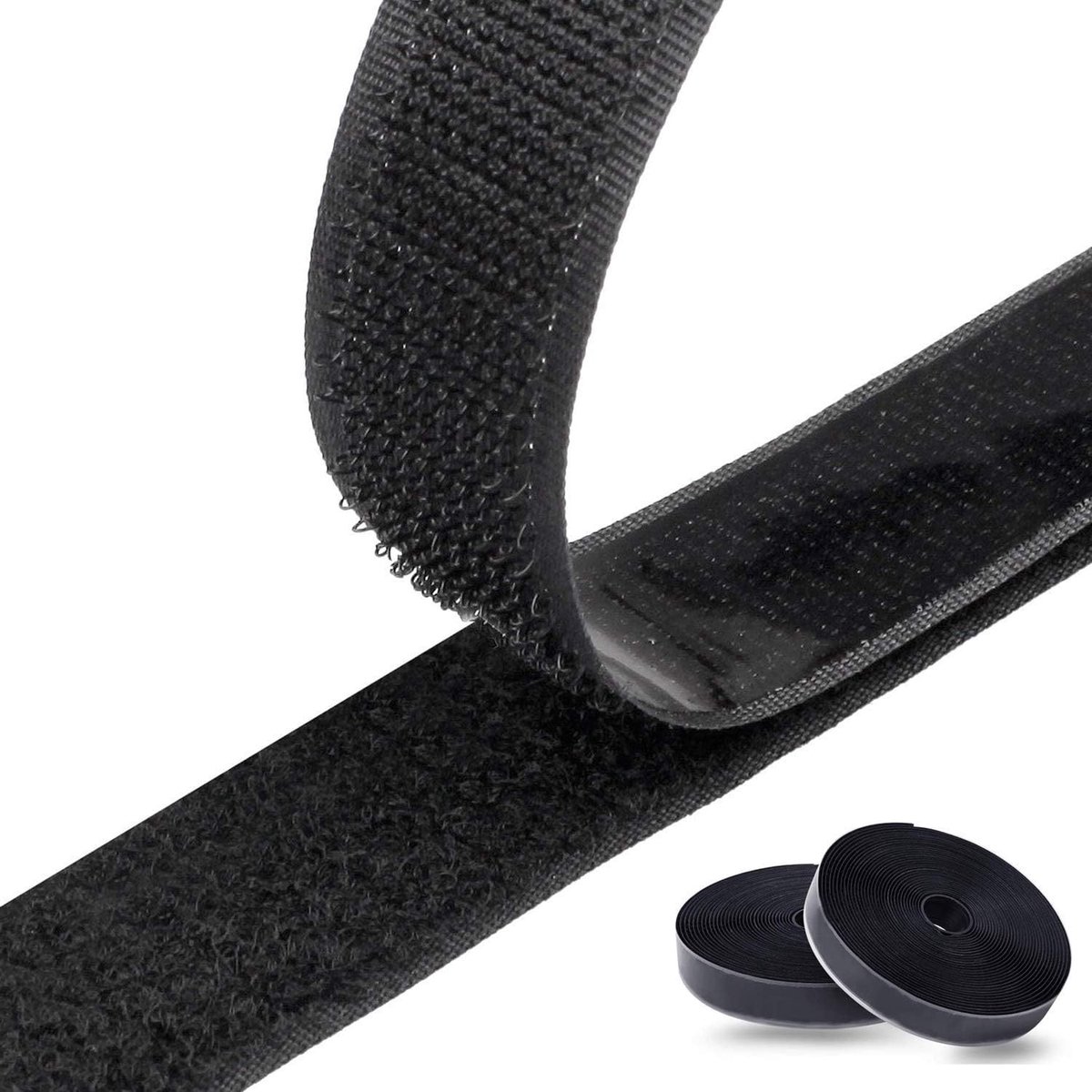 SnelShoppen - Tape zelfklevend 8M extra sterke dubbelzijdige tape | Hechtingsmiddel | Zelfklevende pad, 20 mm breed, zwart | Voor huis, tuin, hobby en