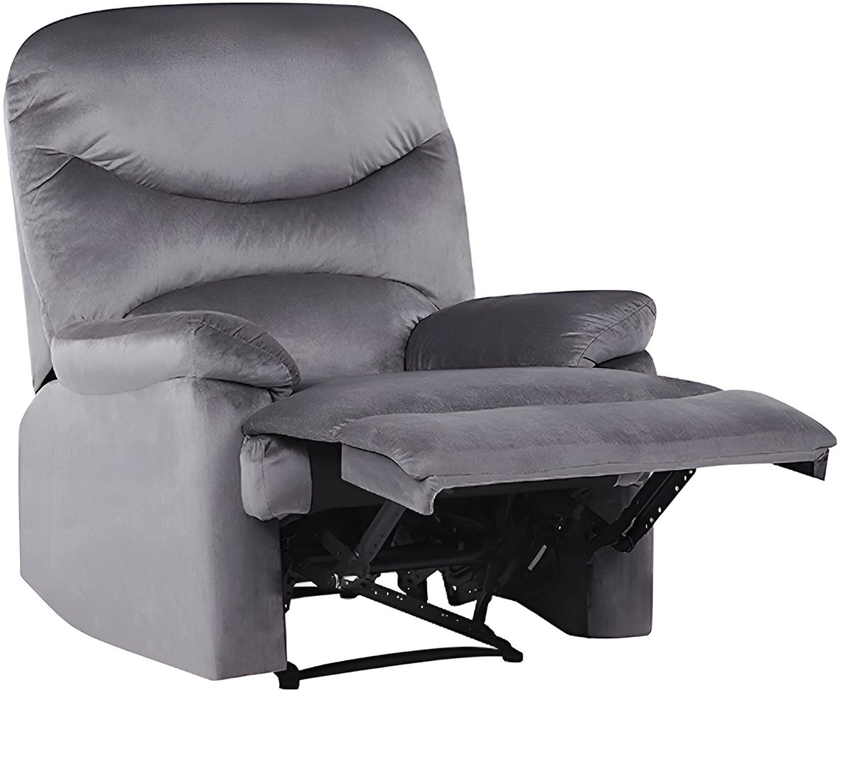 ESLOV - TV-fauteuil - Grijs - Fluweel