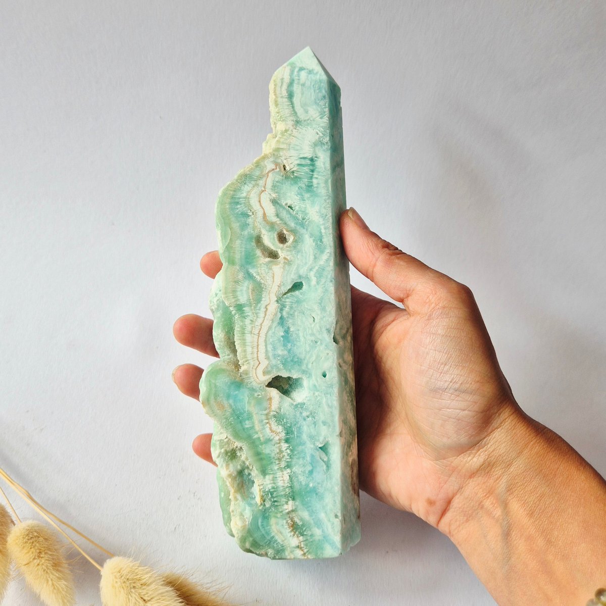Grote Druzy Hemimorphite XL Toren 715g – Uniek Edelsteen natuurkunstwerk