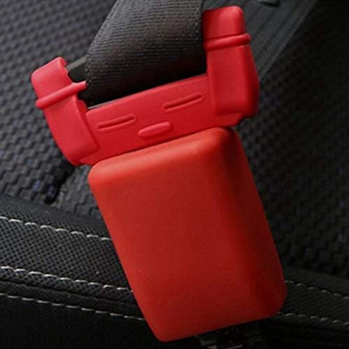 SnelShoppen - 2 Pcs Auto Zitveiligheidsgordel Buckle Silicone Beschermhoezen, Anti-Kras Wasbare Gordelcover, Voorkomt dat Kinderen en Honden de Gordel