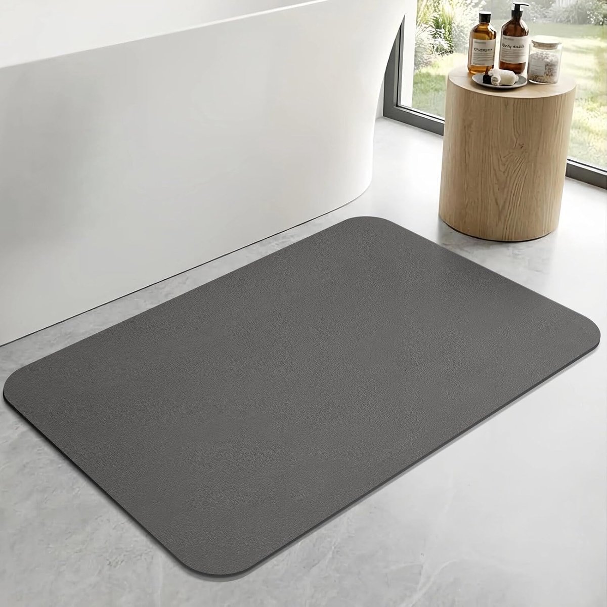 SnelShoppen - Absorberende Sneldrogende Badmat - Antislip Douchemats met Waterabsorberende Eigenschappen - Badkamer Tapijt voor Douche, Badkuip en Was