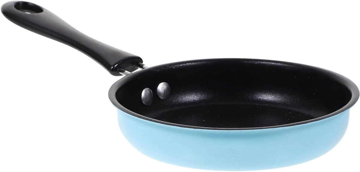 Omelet Pan Koekenpan Ei Ontbijt Maken Non-stick Coating 25 x 13 cm Blauw