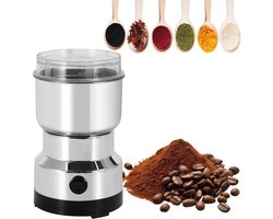 Elektrische kruidenmolen, krachtige 150W mini-molen voor thuis met één druk op de knop, 300 ml capaciteit, multifunctioneel voor granen, noten, smaakmakers, koffiebonen, specerijen en meer.