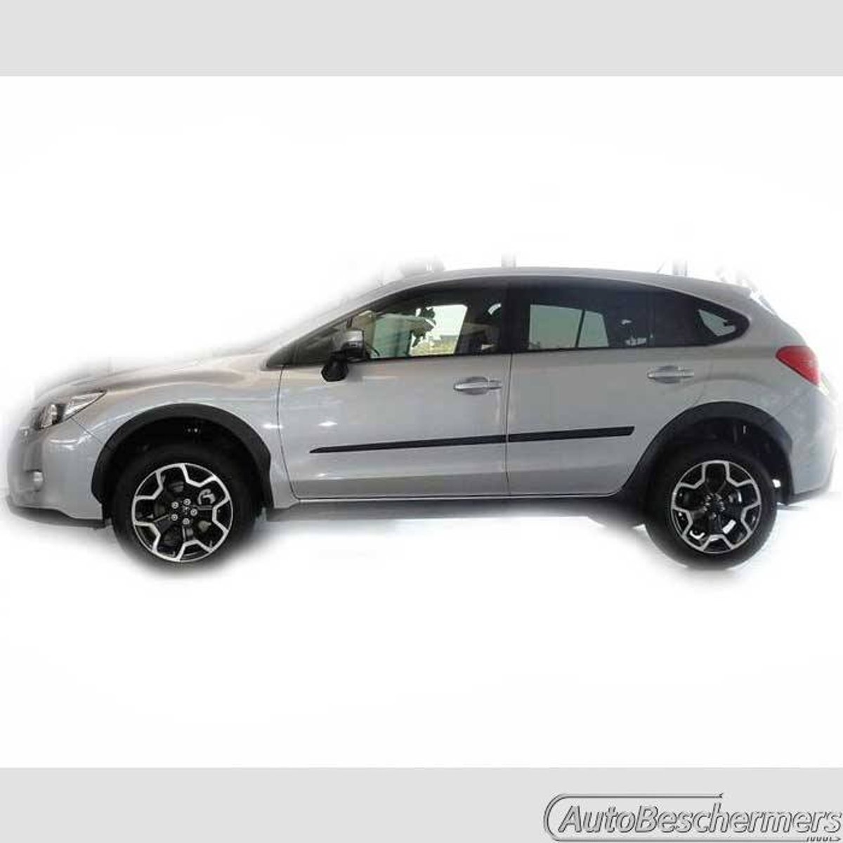 Stootlijsten set zwart voor Subaru XV 12.2012-. De stootstrips zijn zelfklevend. Set a 4 stuks (#0017)