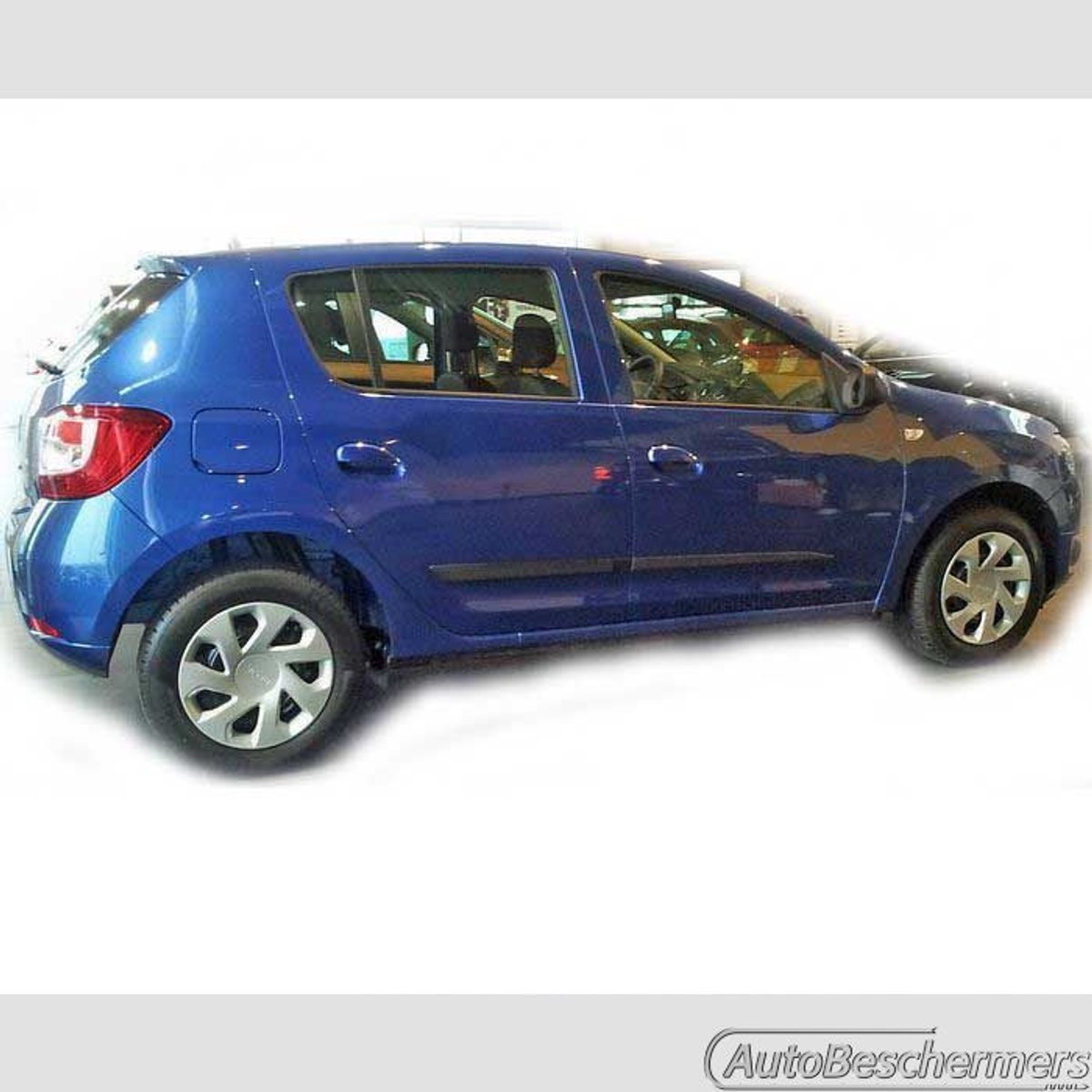 Stootlijsten set zwart voor Dacia Sandero II 12.2012-. De stootstrips zijn zelfklevend. Set a 4 stuks (#0031)