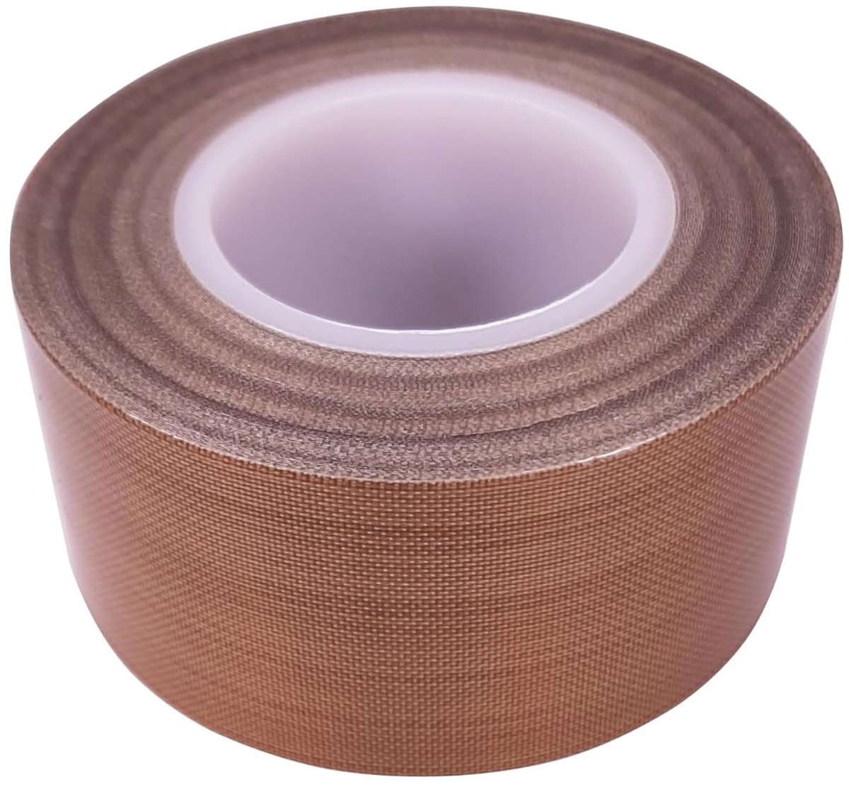 SnelShoppen - PTFE Hechtband - 30mm x 10m - Hittebestendige Film Tape - Hoog Temperatuur Glazen Tissue Tape - Tot 260°C - Bruin - Zelfklevend voor Keu