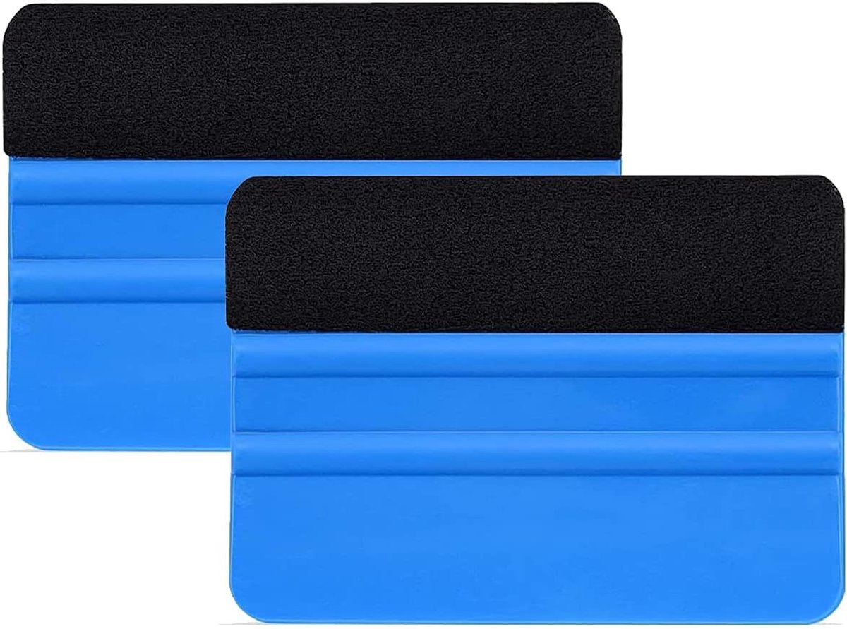 SnelShoppen - Inscriptions Putty voor Vinyl Aanbrengen met Vilt Bescherming - 2 Stuks - Duurzaam Plastic - 10x7.3 cm - Geschikt voor Carbon Fiber, Vin