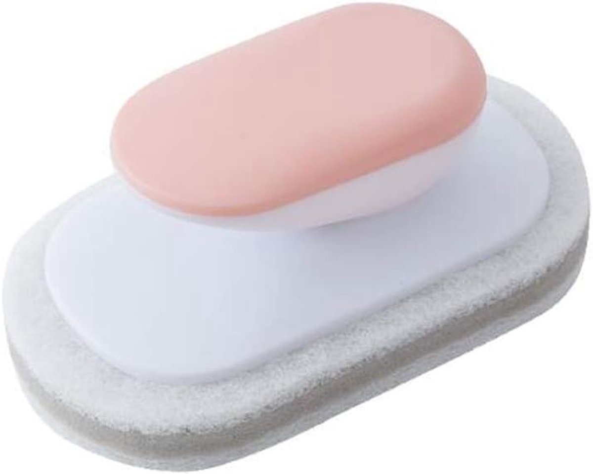 SnelShoppen - 2PCS Afwasborstel Set voor Keuken, Gasfornuis, Potten & Pannen, Roze, Duurzaam en Handzaam, Ideaal voor Schoonmaken van Servies