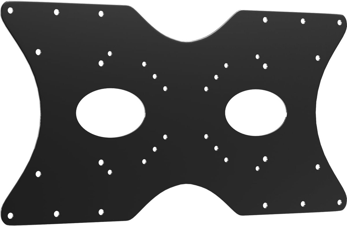 SnelShoppen - VESA Adapter voor 32-55 inch TV, Universele TV Beugel Adapterplaat, Compatibel met VESA 50x50mm tot 400x200mm, Tot 30kg, Zwart, Ideaal v