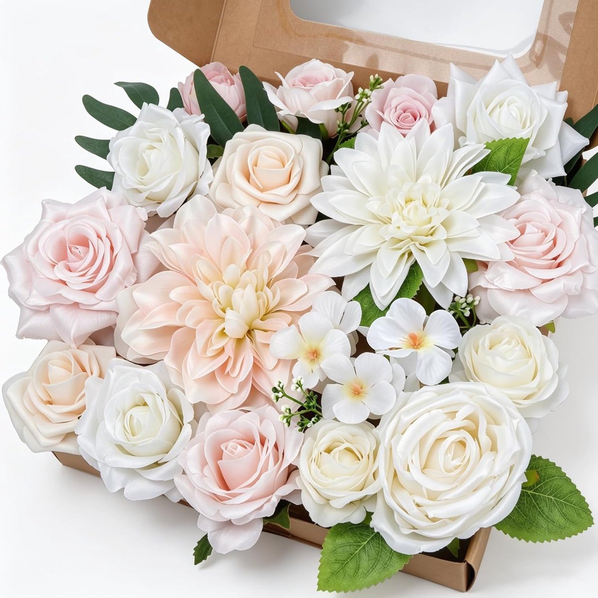 SnelShoppen - Kunstbloemen Bloemhoofdjes Gemengde Kleuren - Vrolijke Decoratie voor Feest, Tuin, Keuken, en Meer - Luxe Kunstbloemen van Hoogwaardige
