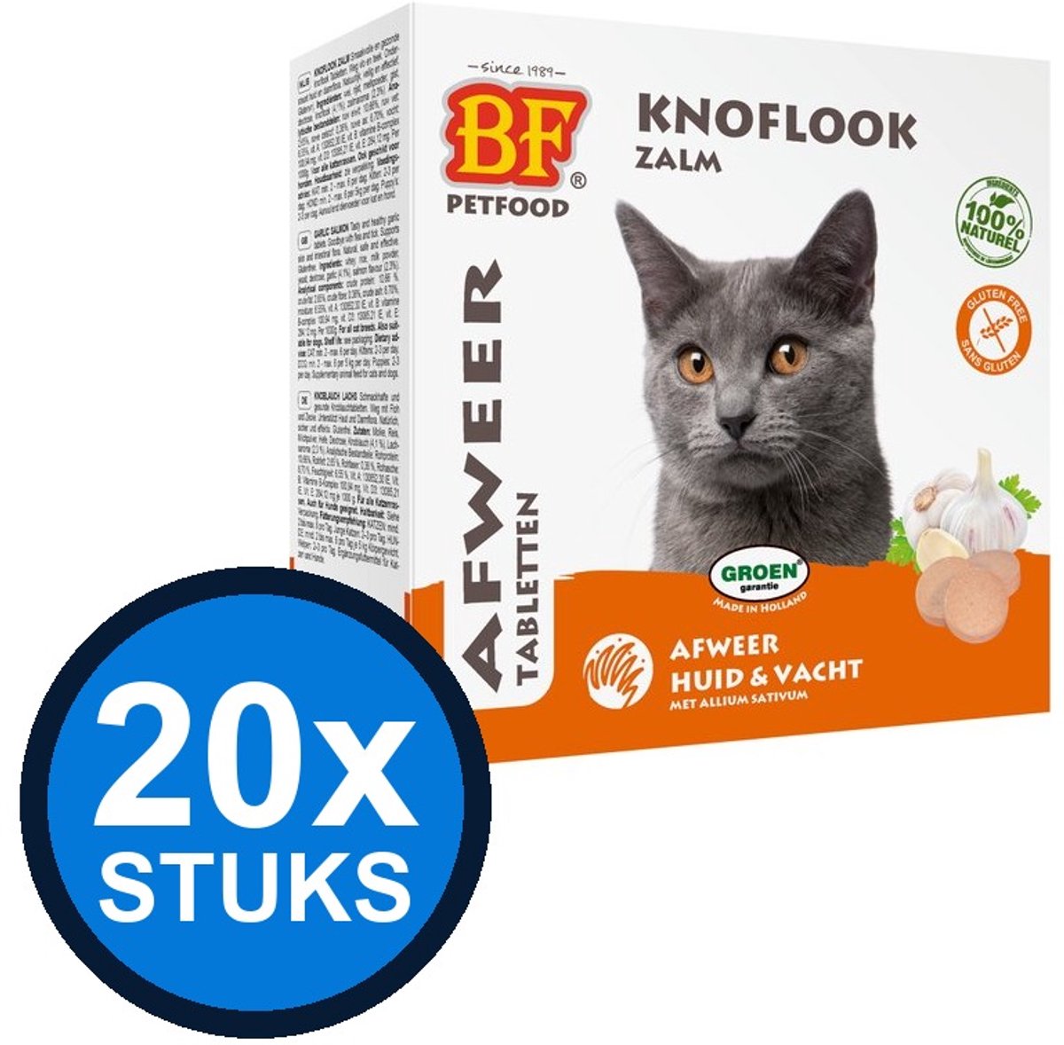 20x Biofood - Anti-vlo tabletten zalm 100st