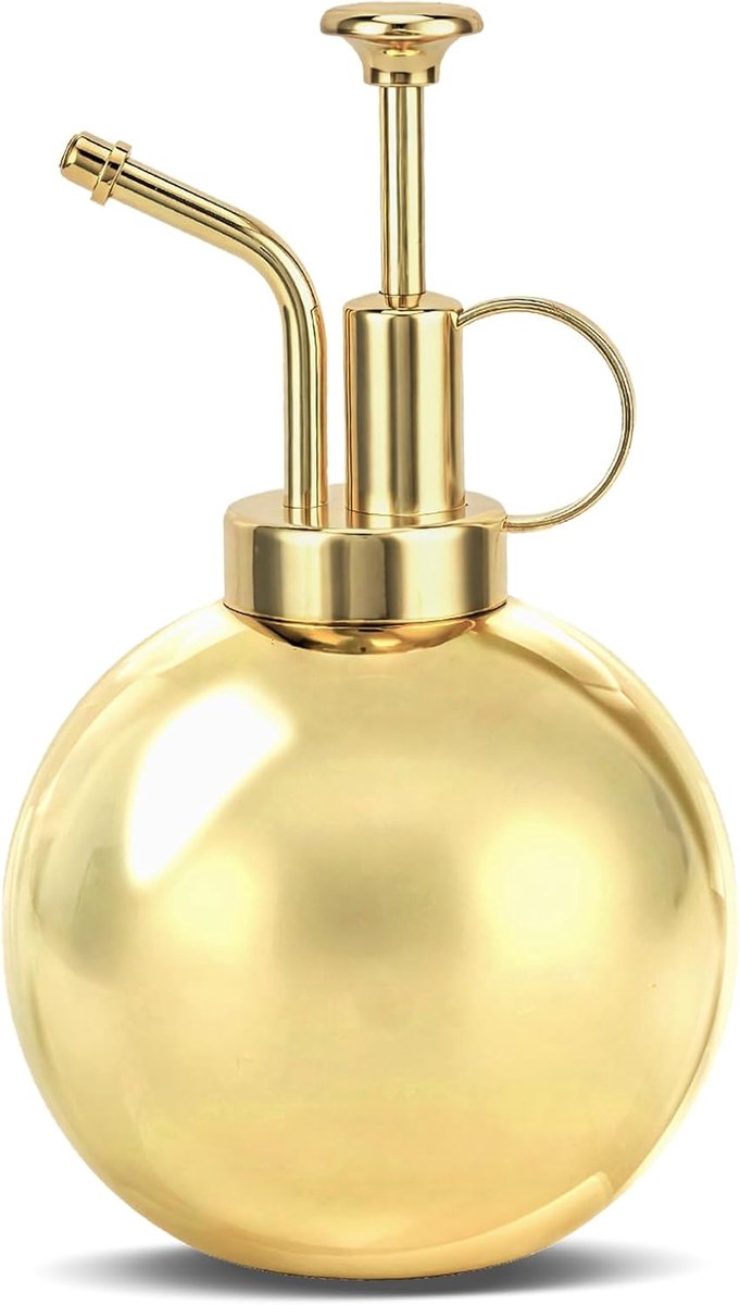 SnelShoppen - RVS Plant Sprayfles 500 ml - Compacte Tuinspray met Pomp - 304 RVS Metalen Verstuiver voor Balkon, Huiskamerplanten en Kantoor