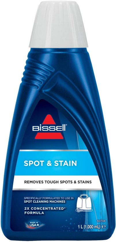 Nettoyant Bissell Spot & Stain, bouteille de 1 litre, formule concentrée.