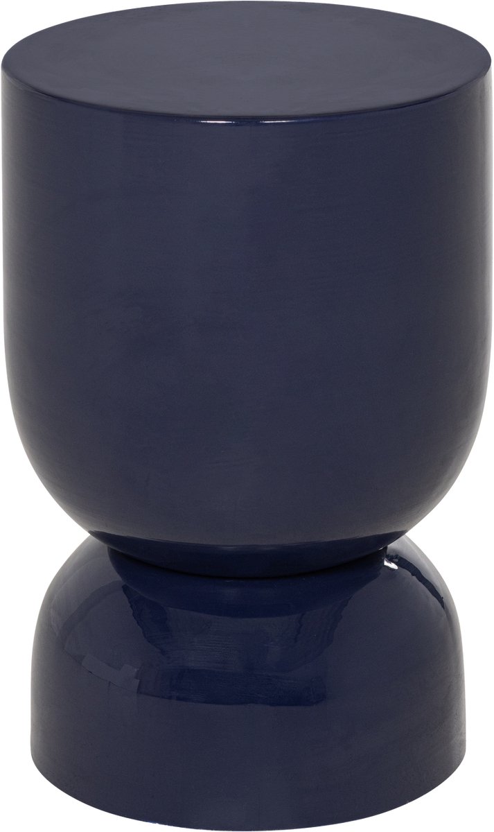 WOOOD Hekla Bijzettafel - Metaal - Donkerblauw - 47x32x32
