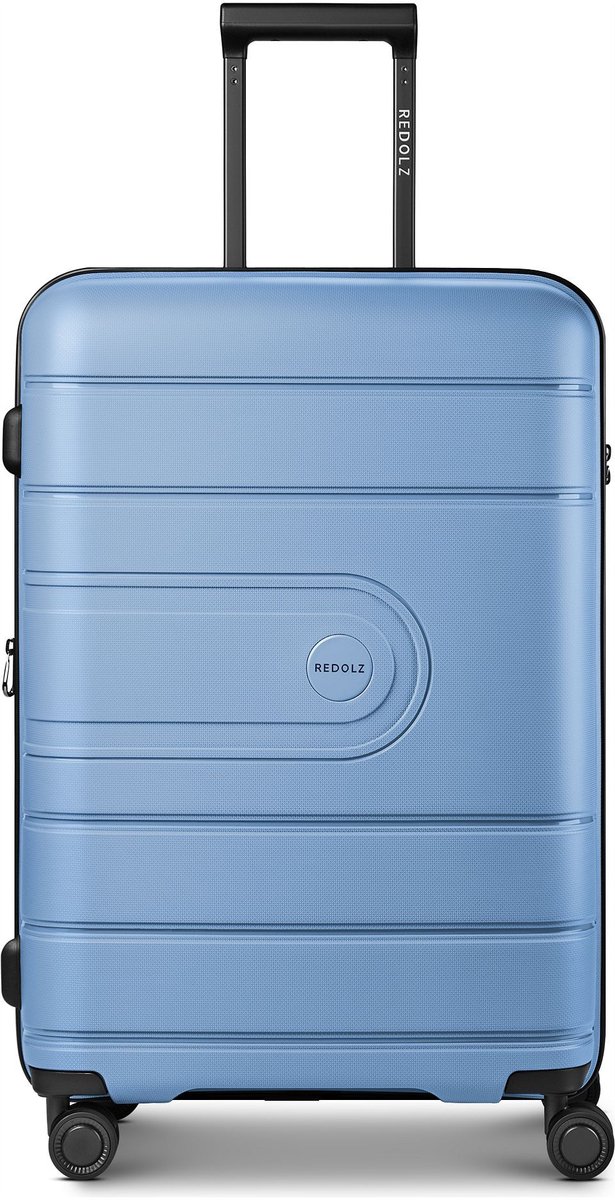 Redolz Essentials 11 4 wielen Trolley 66 cm met uitbreidingsplooi - Harde bagage - TSA slot - cool blue