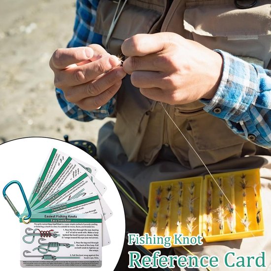 Visknopen Gids - Knoop Kaarten - Vissen Leren - 12 Praktische Knopen - Compact Formaat - Enkel Attribuut — afbeelding 3