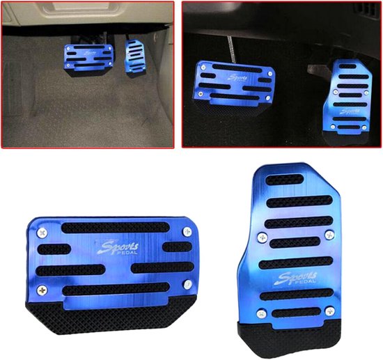 Universele Pedaal Covers - Auto Pedaal Anti-slip - Verbeter Rijcomfort - Verhoogde Wrijving - 15 x 8 cm - Rood van universele — afbeelding 2