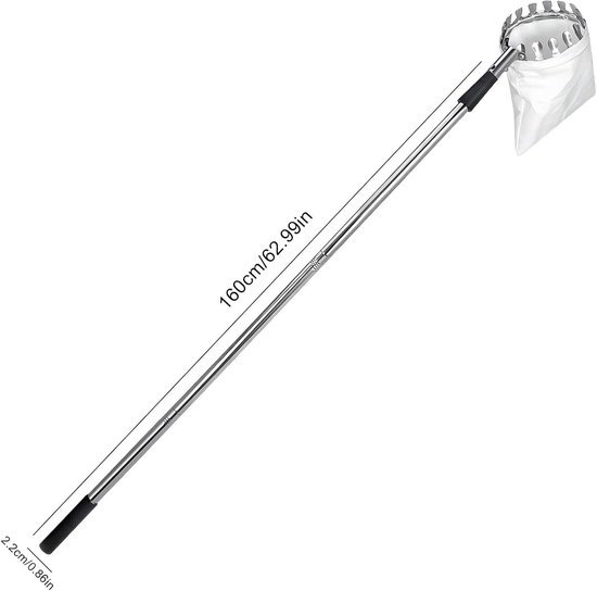 Telescopische Fruitsnijder - Fruitplukker Grabber - Fruit Oogsten - Verstelbare Lengte - 160 cm - Meerkleurig — afbeelding 5