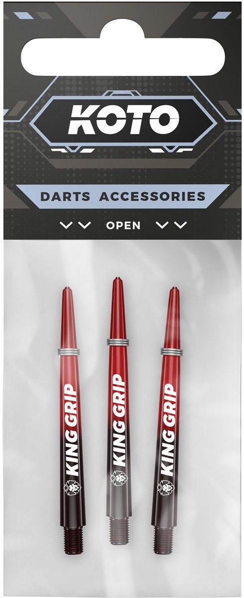 KOTO King Grip Colors Red Black - Dart Shafts van KOTO — afbeelding 3