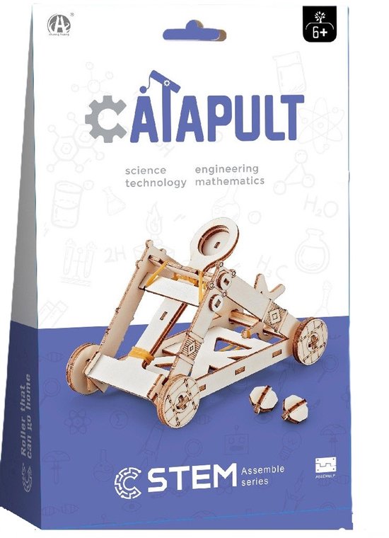 Kitcreatives- Bouwpakket STEM Katapult- Science Kit