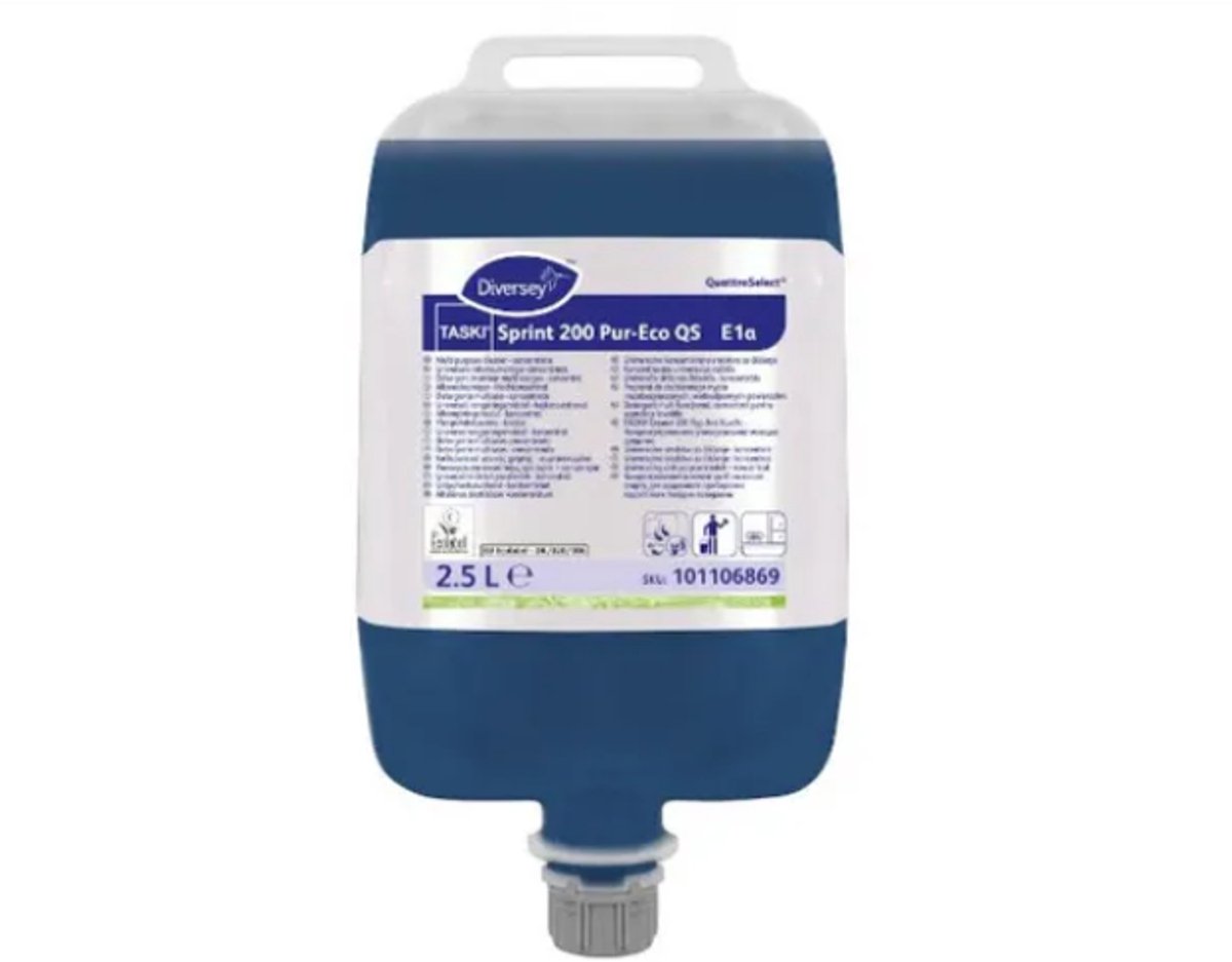 Diversey Sprint 200 Pur-Eco QS E1a Reinigingsmiddel 2x2.5 Liter