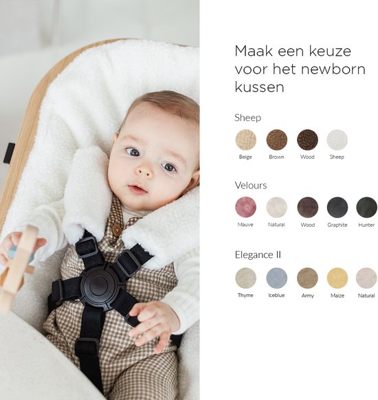 Kidsmill Up! Newborn Frame - Beuken - Zwart van Kidsmill — afbeelding 3