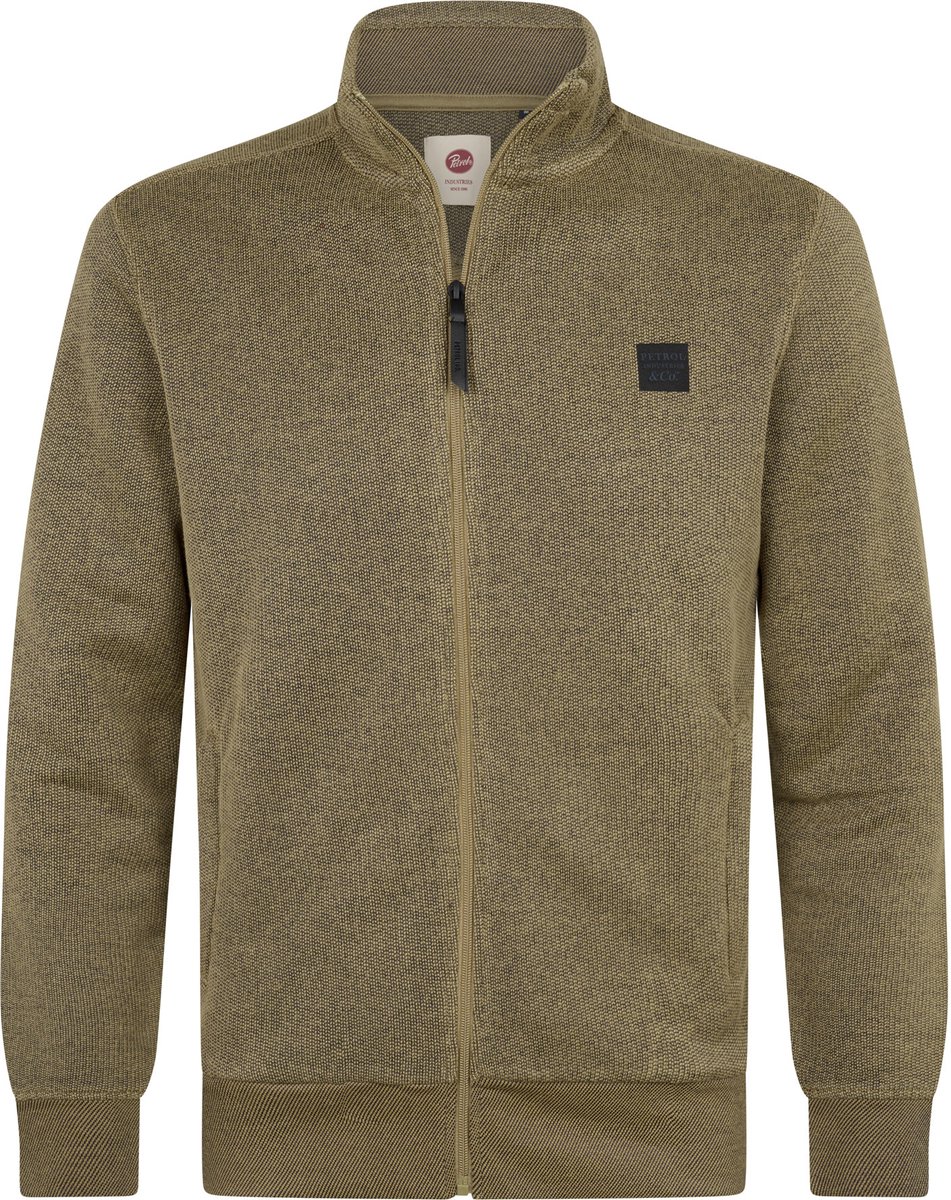 Petrol Industries - Heren Sweatvest forgeline - Bruin - Maat XXXL