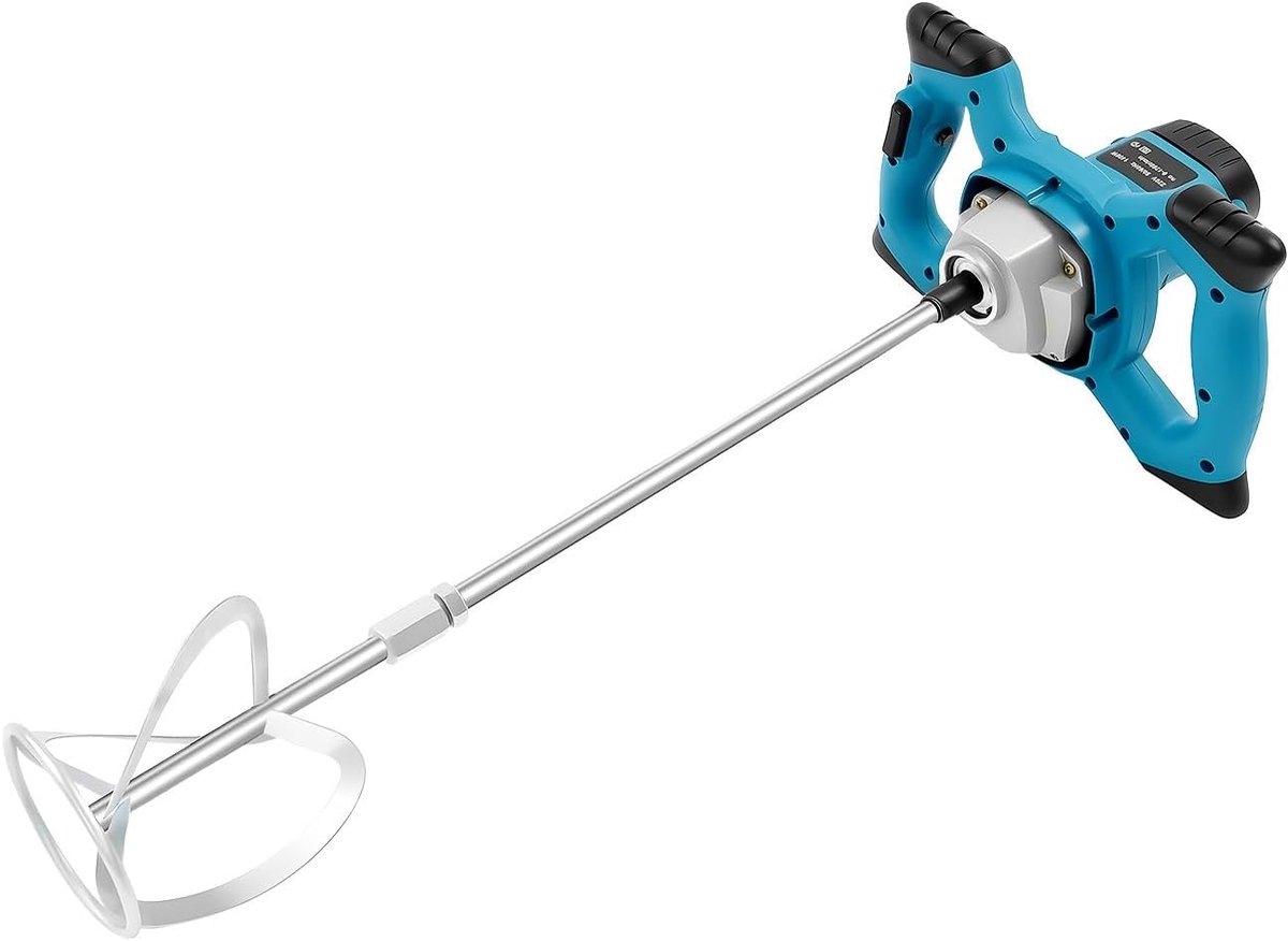 Handmixer Betonmixer - Roerder Mortelmixer - Materiaalmengen - 6 Versnellingen - 1050 W - Blauw